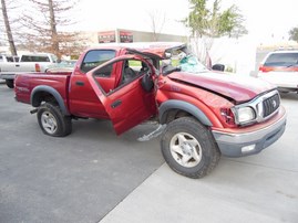 2003 TOYOTA TACOMA SR5 CREW CAB RED 2WD AT 3.4 Z19568